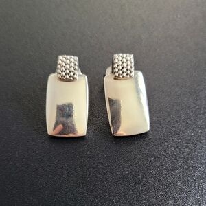 LAGOS Sterling Silver Rectungular Earrings